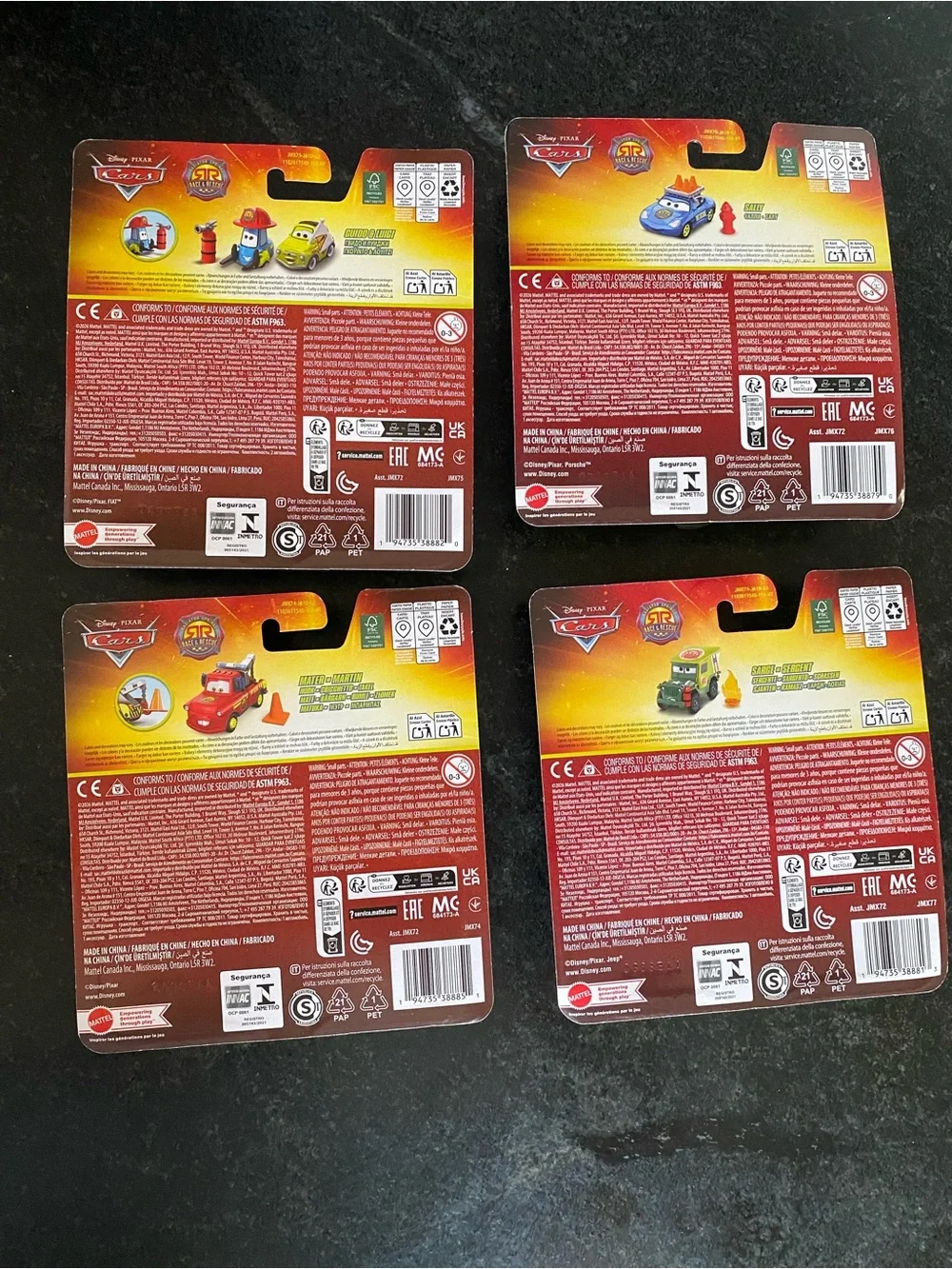 Disney Pixar Cars Race And Rescue 2026 Lot Of 4